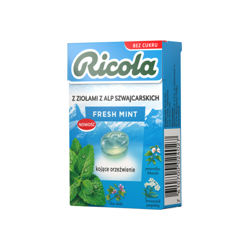 NOWOŚĆ! Ricola Fresh Mint 27,5g