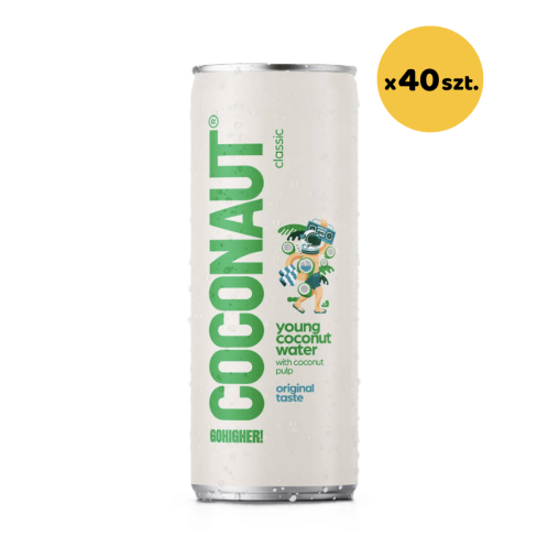 Naturalna woda kokosowa z pulpą kokosową 40x320ml